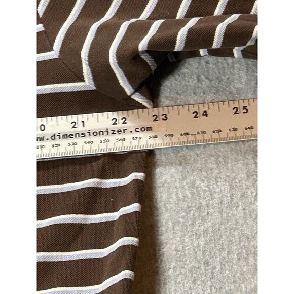 Polo Golf Shirt Mens Large Ralph Lauren Pima Cotton Striped Short Sleeve Sports - Picture 3 of 10
